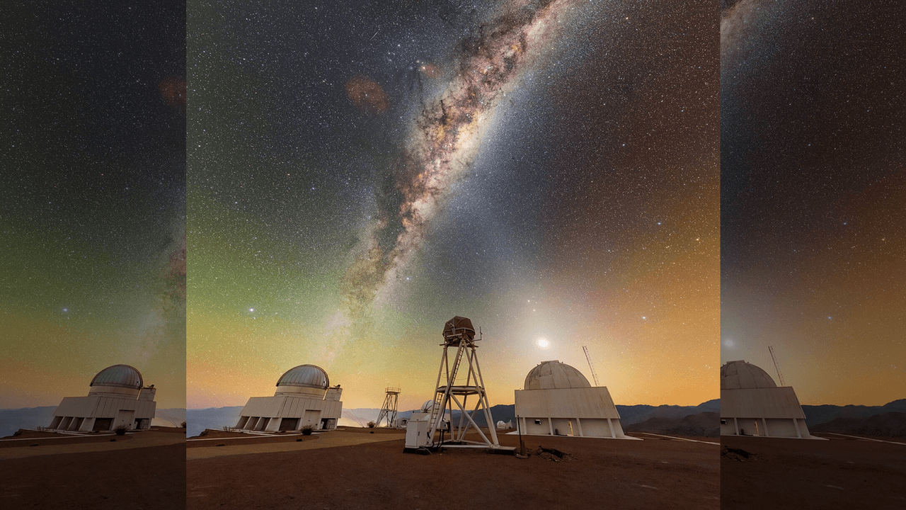 Giant 'X' appears over Chile as 2 celestial beams of light cross: Space photo of the week