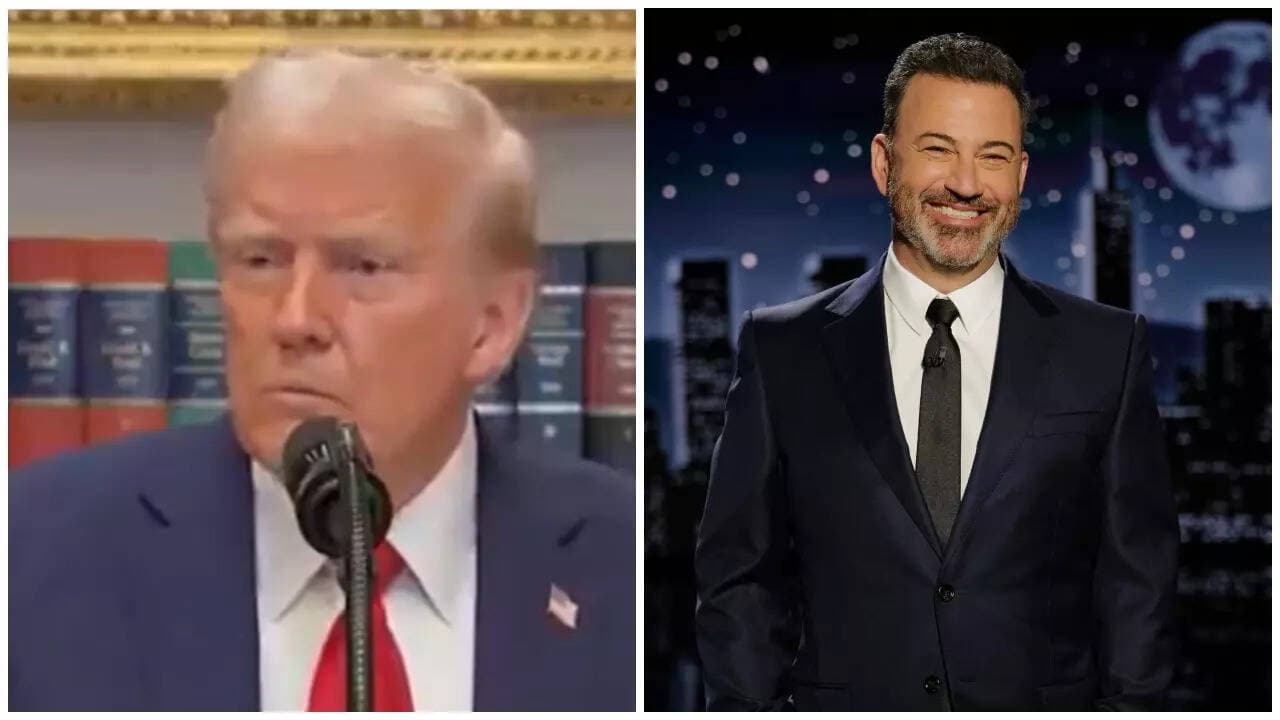 'If I can't beat him then I shouldn't be ...': Trump mocks Jimmy Kimmel; calls him 'horrible'